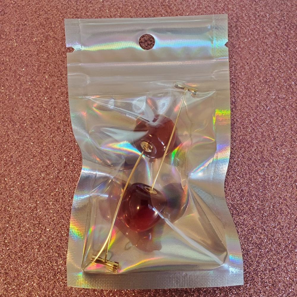 Cherry Drop Earrings - Picture 6 of 7